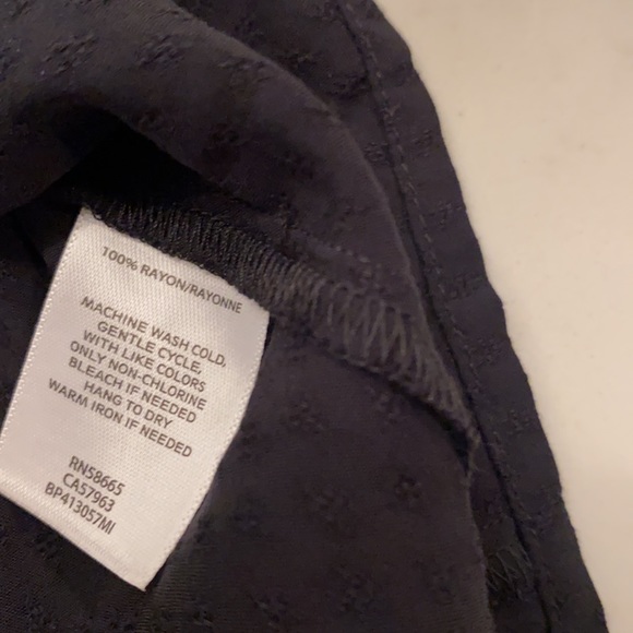 NWT Bp. Tie Neck Balloon Sleeve Blouse in Black - Picture 11 of 11